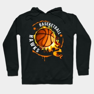 Graphic Basketball Name Hawks Classic Styles Hoodie